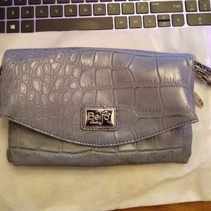 Beijo Grey Cross-Body Textured Purse (New)